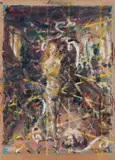 Jochen Plogsties, "11_16" (nach dem Gemälde "Der Liebeszauber" des Meisters vom Niederrhein, 1470-80), 2016, Öl auf Leinwand