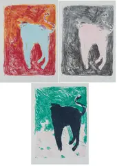 Fritz Can Poppenberg, Nach Bonnard: Miau!, 2015, Farblithografie auf Papier