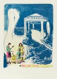 Neo Rauch, "Mission", 2005, Farbtuschelithografie auf Hahnemühle Alt Worms