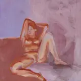 Beza, "Monica", 2008, Öl auf MDF-Platte