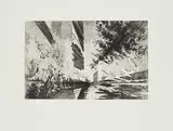 David Schnell, Thermik, 2009, Aquatintaradierung auf Hahnemühle (Wasserzeichen)