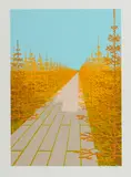 David Schnell, Baumschulenweg, 2003, Farbserigrafie auf ARCHES (Wasserzeichen)