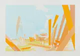 David Schnell, Spielplatz, 2003, Farbserigrafie auf Arches 88 (Wasserzeichen)