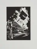 David Schnell, Ohne Titel, 2007, Linolschnitt auf Papier