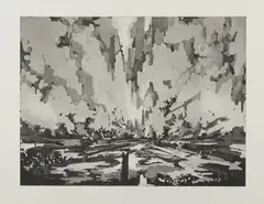 David Schnell, Probe, 2012, Aquatintaradierung auf Velin