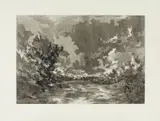 David Schnell, Sandbank, 2012, Aquatintaradierung auf Papier