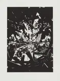 David Schnell, Du bist aber groß geworden, 2009, Linoldruck auf Somerset (Wasserzeichen)