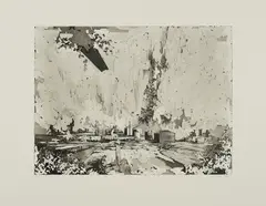 David Schnell, Schicht, 2012, Aquatintaradierung auf Papier