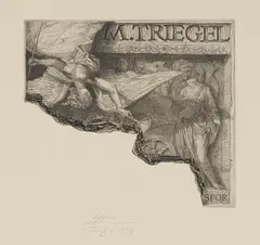 "Gloria" by Michael Triegel, 1996, Radierung auf Velin, sold Sep 2019
