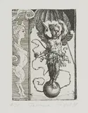 Michael Triegel, "Fortuna", 1998, Radierung auf Velin