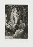 Michael Triegel, "Patmos", 1999, Strichätzung und Aquatinta auf Velin