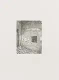 Matthias Weischer, Ohne Titel (Innenraum 2), 2009, Radierung auf Hahnemühle (Wasserzeichen)
