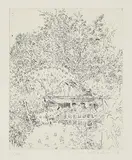 Matthias Weischer, Ohne Titel (Landschaft 2), 2009, Radierung auf Hahnemühle (Wasserzeichen)