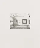 Matthias Weischer, Ohne Titel (Innenraum 1), 2009, Radierung auf Hahnemühle (Wasserzeichen)