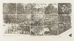 Matthias Weischer, "15 Blicke", 2009, Vernis mou auf Bütten