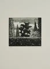 Matthias Weischer, Ohne Titel, 2007, Radierung auf Bütten