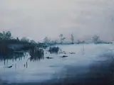 Anna Bittersohl, "Über das Grau", 2013, Öl auf Holz