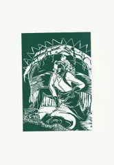"Erde" by Rosa Loy, 2007/2017, Linolschnitt auf Papier, sold Oct 2019