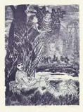 Rosa Loy, "Alles ist Neu", 2018, Farblithografie auf Bütten