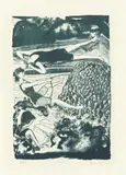 Rosa Loy, "Gischt", 2018, Lithografie auf Bütten