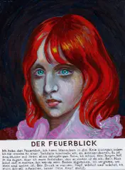 Der Feuerblick by Paule Hammer, 2012, Acryl auf Leinwand, sold Oct 2020
