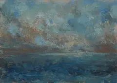 Ohne Titel by Beza, 2010 (?), Öl auf Papier, sold Mar 2021