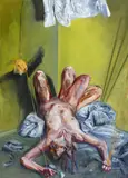 Beza, Shirtless, 2009, Öl auf Leinen