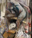 Beza, "Körperteil", 2007, Öl auf Leinwand