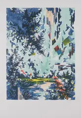 David Schnell, Schnitt, 2011, Farblithografie auf Velin