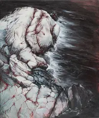 Kathrin Thiele, Draußen vor der Tür, 2010, Acryl auf Leinwand