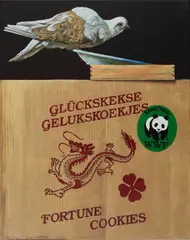 Stefan Stößel, Glückskekse, 2007, Acryl auf Leinwand