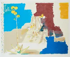 Matthias Weischer, "Wounded Healer", 2011, Farbzinkografie auf Bütten