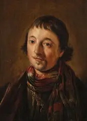 Salomon de Bray, Portrait eines jungen Herren mit Goldkette, Öl auf Holz