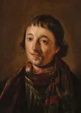 Salomon de Bray, Portrait eines jungen Herren mit Goldkette, Öl auf Holz