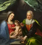 Geldorp Gortzius, Heilige Anna Selbdritt, Öl auf Holz