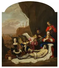Jan de Bray, Beweinung Christi, Öl auf Leinwand