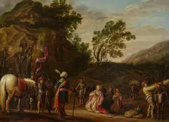 Jan Martszen de Jonge, David und Abigail, Öl auf Holz