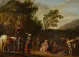 Jan Martszen de Jonge, David und Abigail, Öl auf Holz