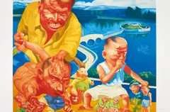 Auktion 404, Los 971 by Shaobin Yang, 2008, Farblithografie auf BFK Rives, sold Dec 2017