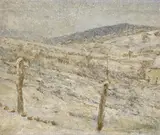 László Mednyánszky, Winterlandschaft, Öl auf Leinwand