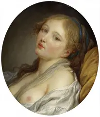 Jean-Baptiste Greuze, Die Träumende, Öl auf Leinwand
