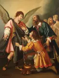 Giovanni Bilivert, Tobias’s Fairwell to the Angel, Oil on canvas