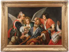Bernardo Strozzi, The Healing of Tobit, Oil on canvas