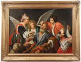 Bernardo Strozzi, The Healing of Tobit, Oil on canvas