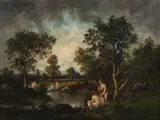 The Bathers by Narcisse-Virgilio Diaz de la Pena, Oil on canvas, sold Aug 2026