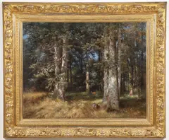Anton Dieffenbach, On the Edge of the Forest, Oil on canvas