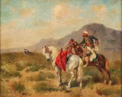 Georges Washington, A Scouting Party, Oil on canvas