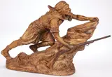 Emile Guillemin, An Arab Warrior on Lookout, Terracotta