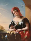 Henry Nelson O’Neil, Lovesick, Oil on wood panel