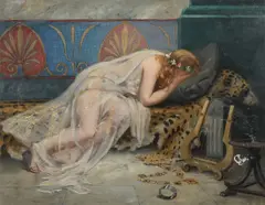 John William Godward, Grief, Oil on canvas